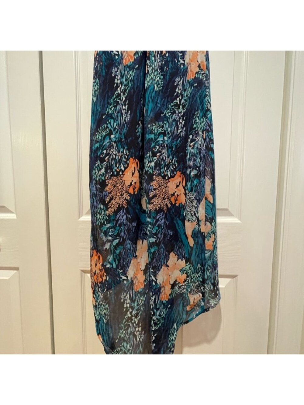Old Navy‎ Womens Floral Asymmetrical Slip Dress Size M Fairy Ethereal Event HOCO